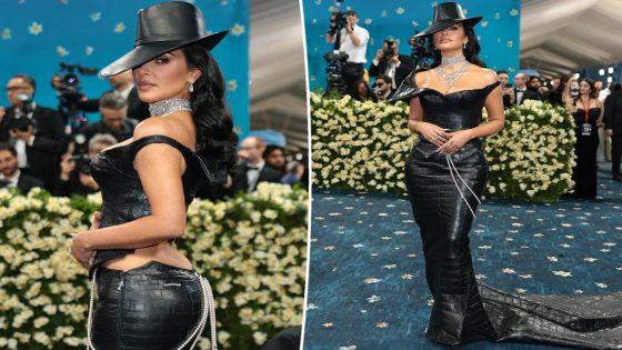 Kim Kardashian nearly bares her behind in corseted Met Gala 2025 red carpet look