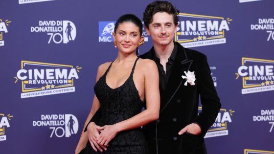 Kylie Jenner and Timothée Chalamet make their red carpet debut in Rome