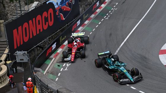 Lance Stroll hit with grid penalty after Charles Leclerc clash in opening Monaco GP practice
