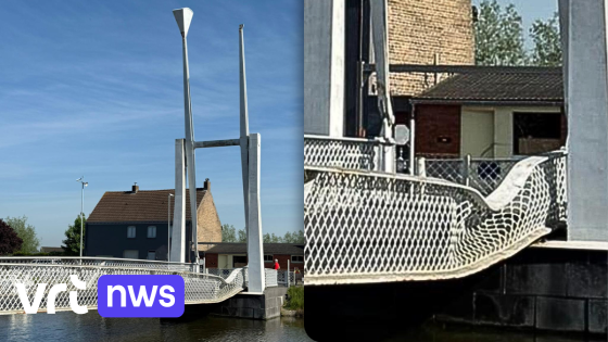 Gewicht van 4,5 ton valt van voetgangersbrug in Stalhille: geen gewonden