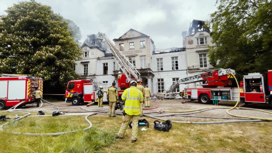 Aanzienlijke schade aan kasteel in Merelbeke-Melle door brand