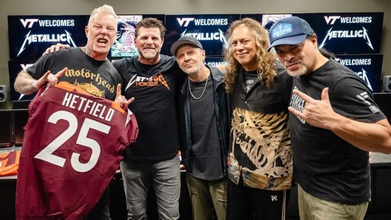 Metallica rocks Virginia Tech's stadium with football entrance song
