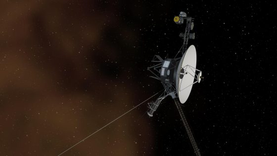 An illustration of Voyager 1.