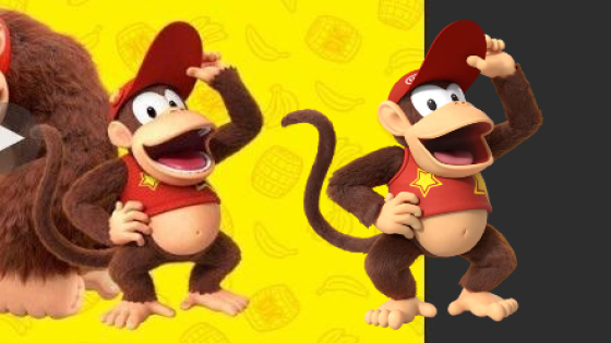 Nintendo shows updated design for Diddy Kong