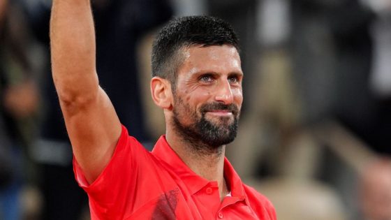 Novak Djokovic gets Round 1 French Open win vs. Mackie McDonald