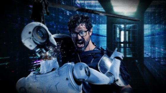 A sysop knight defends his server kingdom from the onslaught of the AI hordes