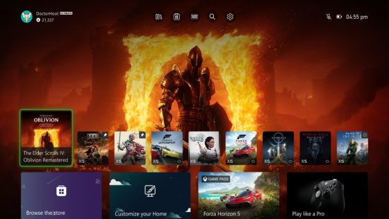Xbox is going to let you pin your favorite games on your homescreen