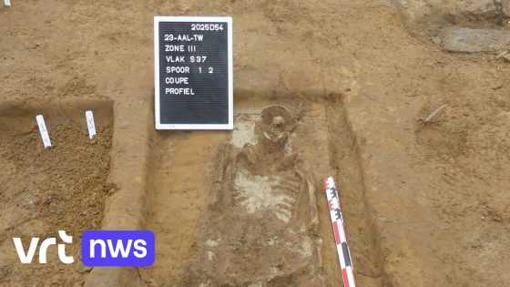 Didactisch materiaal van een chirurg? Archeologen vinden skelet met netjes doorgezaagde botten in Aalst