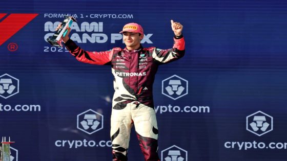 Red Bull protests Russell's Miami GP podium