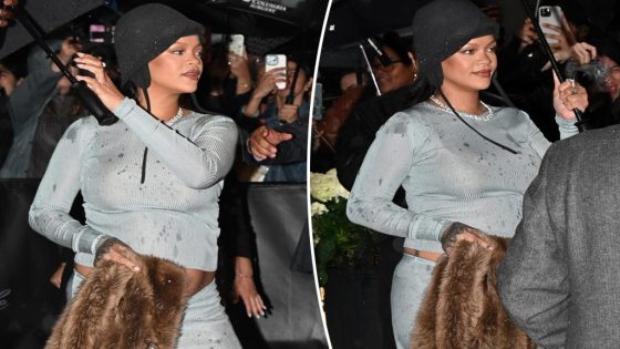 Rihanna pregnant with 3rd child, debuts baby bump ahead of Met Gala 2025