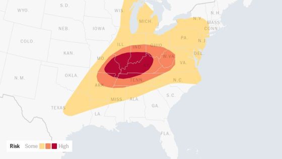 Risk of Severe Weather Looms Over Eastern Half of the U.S.