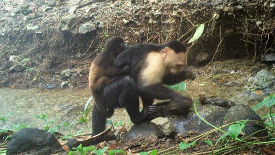 Caught on camera, capuchin monkeys kidnap howler monkey babies