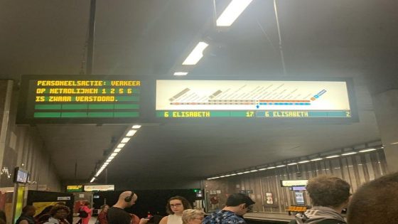 Spontane personeelsactie legt metro lam door vele incidenten