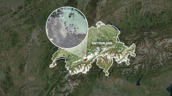 Swiss glacier collapse, before and after: Video, map, satellite images