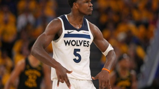Timberwolves’ Anthony Edwards shows that look, dooms Warriors