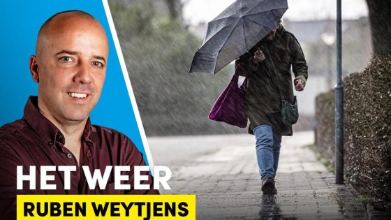 “Vanavond op de meeste plaatsen droog, maandag stapelwolken die soms uitgroeien tot buien” - HBVL