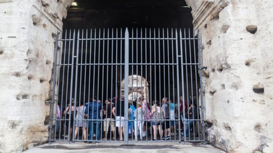 Tourist impaled on Colosseum railings after scaling fence