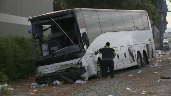 1 dead, dozens injured in fiery crash between SUV and tour bus in Hacienda Heights, California Highway Patrol says