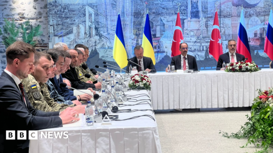 Ukraine and Russia face-to-face talks begin in Istanbul, as Trump hints at meeting with Putin