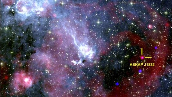 A telescope image of the region of sky surrounding ASKAP J1832-0911.