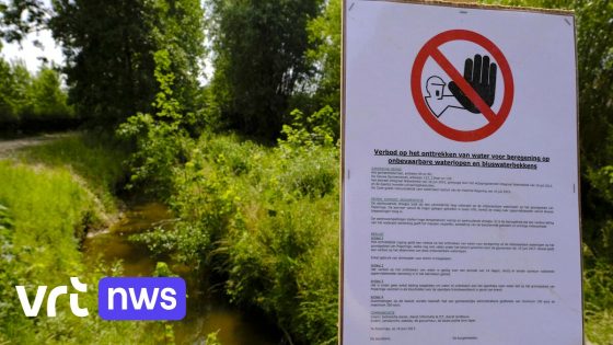Landbouwers mogen geen water meer oppompen uit 4 West-Vlaamse onbevaarbare waterlopen door extreme droogte