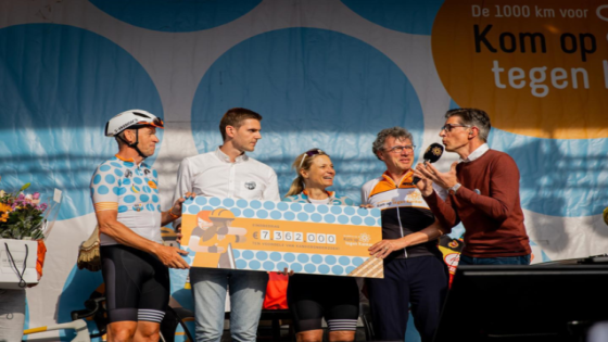 1.000 kilometer voor Kom op tegen Kanker brengt recordbedrag van 7,362 miljoen euro op (Mechelen)