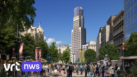 Antwerpse Boerentoren krijgt nieuw ontwerp: 103 meter hoog, nieuwe 'kroon' en driehoekige koepel