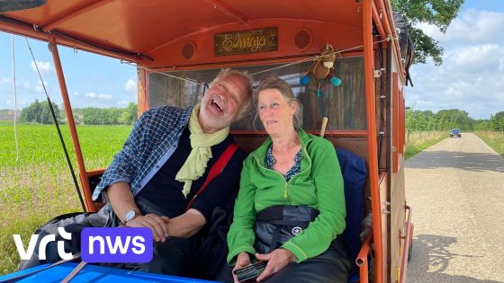 "Bon voyage, in de bloei van je slijtage": huifkar met muildieren brengt Hugo en Lia uit Zondereigen naar de Loirestreek