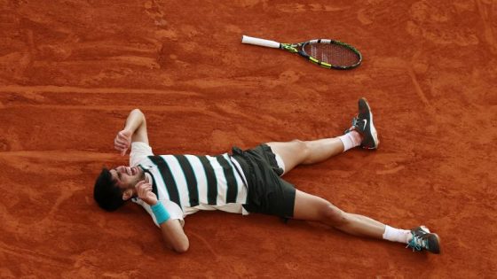 Carlos Alcaraz wins Roland Garros, completing historic comeback from two sets down to defeat Jannik Sinner in men’s final