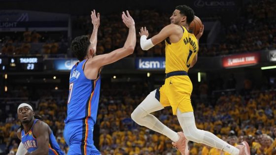 It’s a winner-take-all Game 7 in the NBA Finals between the Indiana Pacers and Oklahoma City Thunder