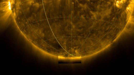 European probe snaps first images of the sun's south pole