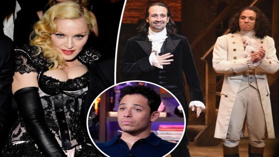 'Hamilton' star Anthony Ramos calls out Madonna for her behavior at Broadway show