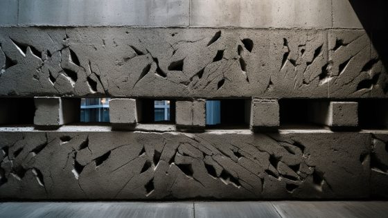 Dirty Concrete Wall Old Building