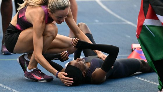 Kenya's Kipyegon falls seconds shy of breaking the 4-minute mile for women : NPR