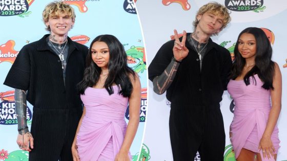 MGK and daughter Casie, 15, attend Kids' Choice Awards 2025