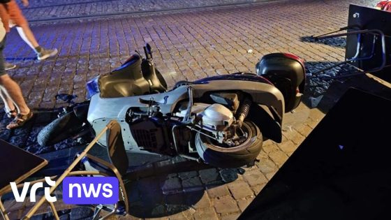 Man geeft zichzelf aan nadat hij met gestolen bromfiets was ingereden op terras in Herentals, zwaargewonde vrouw stabiel 