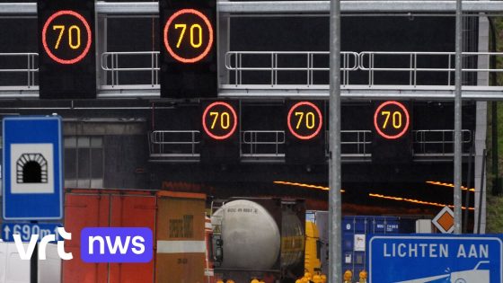 Dit weekend lange files door werken aan de Kennedytunnel richting Gent