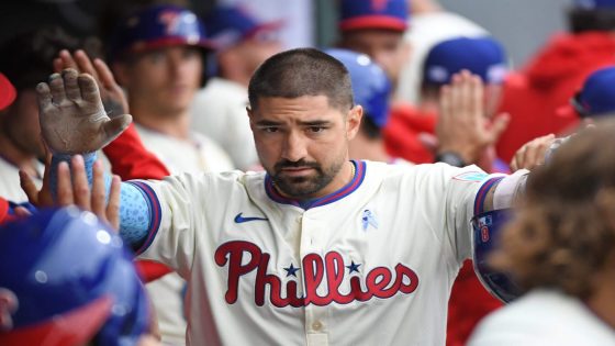 Nick Castellanos held from Phillies lineup for ‘inappropriate’ remark, ending streak
