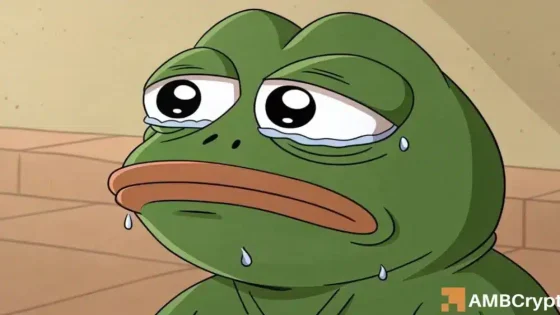 PEPE drops 17% in 24 hours: Why more pain could follow