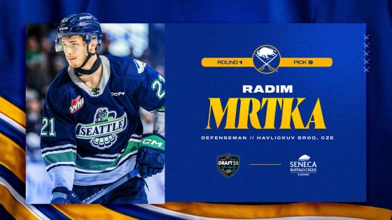 Sabres select Mrtka with 9th pick in NHL Draft