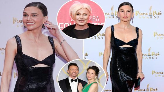 Hugh Jackman's flame Sutton Foster breaks cover at glitzy event after Deborra-Lee Furness' brutal jab