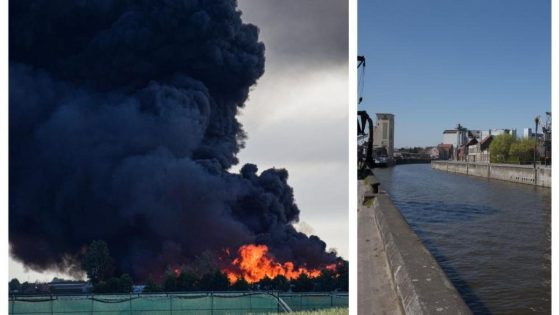 Tijdelijk verbod op wateractiviteiten op de Mandel en kanaal Roeselare-Leie na bedrijfsbrand in Oostnieuwerke