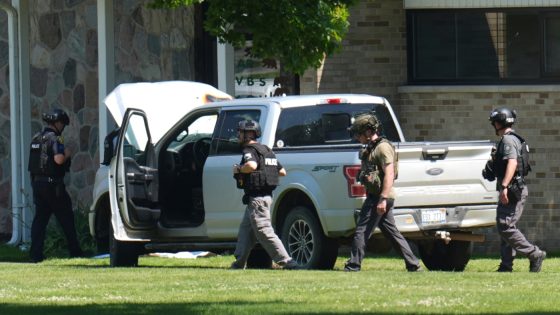 Police say a man opened fire outside a Michigan church before staff fatally shot him : NPR