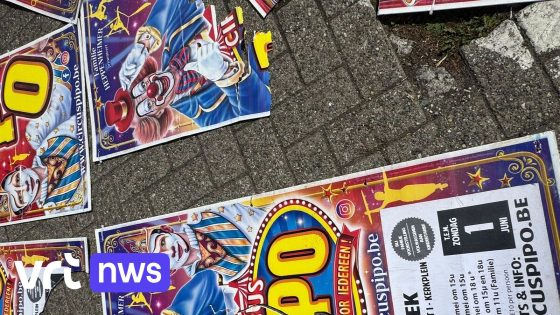 Vandalen vernielen tientallen reclameborden van Circus Pipo in Schriek