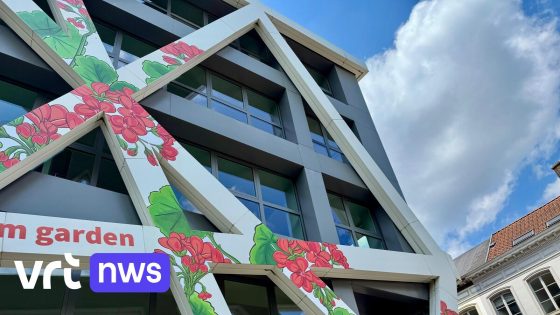 Voka Oost-Vlaanderen plaatst geraniuminstallatie in Gent na rel over bouwvergunning zonder toestemming 
