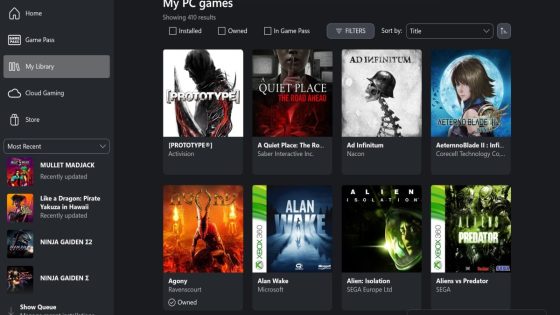 Xbox console games are suddenly showing up inside the Xbox PC app