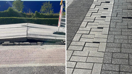 Op deze plekken in de provincie kwam het wegdek omhoog door de hitte