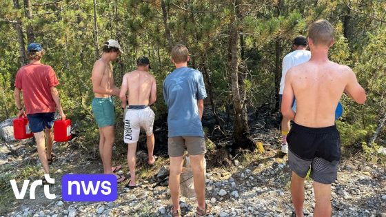 Scouts uit Kieldrecht blussen beginnende bosbrand in Albanië: "Met emmers van sluikstort water uit rivier gehaald"