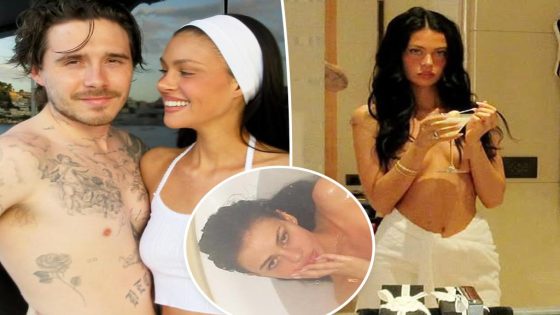 Brooklyn Beckham gushes over wife Nicola Peltz posing without clothes in a bathtub