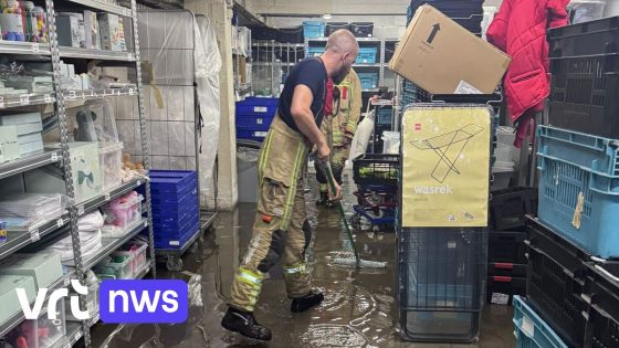 Ondergelopen tunnels en kelders in Brussel door felle onweersbui